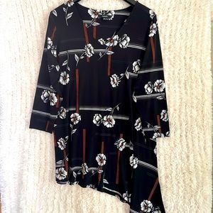 Alfani Tunic A-symmetric hem